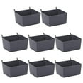 thumbnail image 1 of 16Pcs Pegboard Bins Kit Pegboard Parts Storage Pegboard Accessories Workbench Bins - 8Pcs Grey & 8Pcs Red, 1 of 7