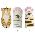 thumbnail image 2 of Baohd Heat-Resistant Cooking Glove With Cute Soft And Comfortable For Cooking Easy To Clean Oven Glove Orange cat claws, 2 of 6