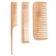 thumbnail image 1 of cepillos de pelo de bambú con dientes finos y anchos, peine de cola de rata., 1 of 7