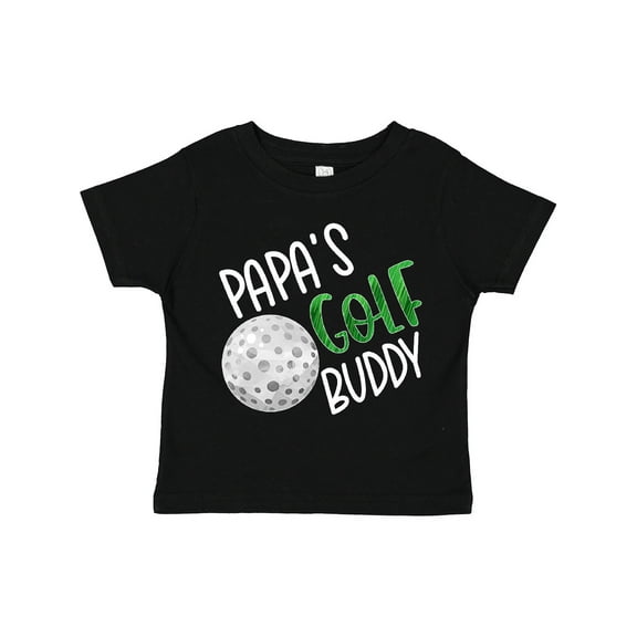 Inktastic Papa's Golf Buddy with Golf Ball Boys or Girls Toddler T-Shirt