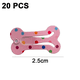 thumbnail image 2 of Pinzas para el pelo con forma de hueso de 1 pulgada, accesorios para el pelo de perros, gatos y cachorros, paquete de 20, 2 of 5