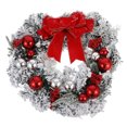thumbnail image 1 of 1 unid Navidad corona decoración artificial guirnalda ornamento puerta decoración colgante, 1 of 6