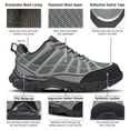 thumbnail image 3 of HISEA Work Shoes for Men Breathable Steel Toe Shoes Slip Resistant EH Industrial & Construction Shoe Grey Size 11, 3 of 6