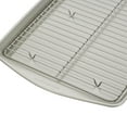 thumbnail image 3 of Rachael Ray Bakeware 13 inch x 19 inch Jumbo Steel Nonstick Cookie Pan with Roasting Rack, Silver, 3 of 6