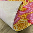 thumbnail image 5 of Ambesonne Floral Place Mats Set of 4, Funky Vibrant Flowers, Standard Size, Yellow Pink Orange, 5 of 6