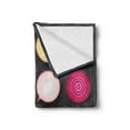 thumbnail image 2 of Vegetable Soft Flannel Fleece Throw Blanket, Vegan Diet Theme with Corn Avocado Onion Radish Hipster Menu Healthy Lifestyle, Cozy Plush for Indoor and Outdoor Use, 50" x 60", Multicolor, by Ambesonne, 2 of 5