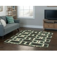 thumbnail image 3 of Linon Home Décor Roma Area Rug Collection, Chocolate and Turquoise, 5.25' x 7', 3 of 6
