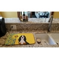 thumbnail image 2 of Carolines Treasures WDK5324DDM 21 x 14 in. Summer Sunflowers Black Tricolor Basset Hound Dish Drying Mat, 2 of 5
