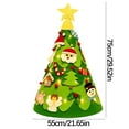 thumbnail image 4 of DIY Felt Christmas Tree for Kids,30inch Christmas Decorations for Toddlers with 30pcs Glitter Ornaments,Felt Xmas Tree for Kids Christmas Door Wall Hanging Decorations,Family 3D Fake Xmas Tree, 4 of 8