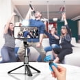 thumbnail image 5 of Portable 41 Inch Selfie Stick Phone Tripod with Wireless Remote Extendable Tripod Stand 360 Rotation Compatible with iPhone, 5 of 6