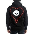 thumbnail image 2 of Alkaline Trio Classic Heartskull Zip Hoodie Sweatshirt, 2 of 2