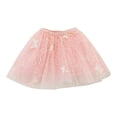thumbnail image 2 of LYHaoo Girls Tutu Skirt Layered Party Dress With Ruffle Hem For Summer Casual，Cute Girls Dresses Sizes 5-6 Years Pink, 2 of 7