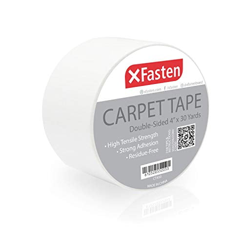 XFasten Double Sided Carpet Tape for Area Rugs and Carpets, Removable
