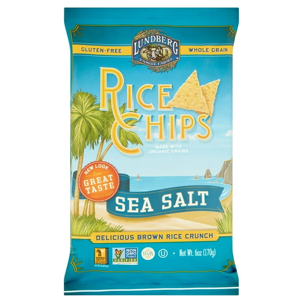 Lundberg Family Farms? Sea Salt Rice Chips 6 oz. Bag
