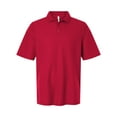 thumbnail image 4 of Harriton M105T Men's Tall Maverick CVC Pique Polo-Red-LT, 4 of 6