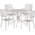 thumbnail image 4 of 35.25e Ensemble de Table de Patio Blanche, 4 of 4