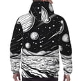 thumbnail image 7 of Kdxio Cosmic Landscape Celestial Art Print Mens Casual Hooded Collar Drawstring Hoodies Pullover Sweatshirts Casual Long Sleeve Shirts-3X-Large, 7 of 7