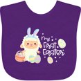 thumbnail image 3 of Inktastic My 1st Easter with Cute Lamb and Easter Eggs Boys or Girls Baby Bib, 3 of 4