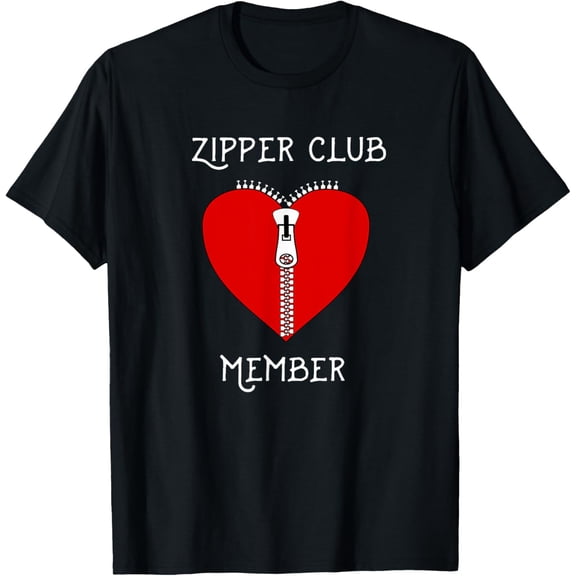 Exquisite and comfortable-Zipper Club Member Graphic Heart Surgery Survivor T-Shirt T-Shirt