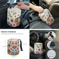 thumbnail image 6 of Jeiento Dragonfly Car Seat Covers Full Set of 14 Elastic Car Trash Bin Steering Wheel Cover Seat Belt Cover Coasters Car Armrest Cover Gear Shift Cover Floral Rearview Mirror Accessories, 6 of 7