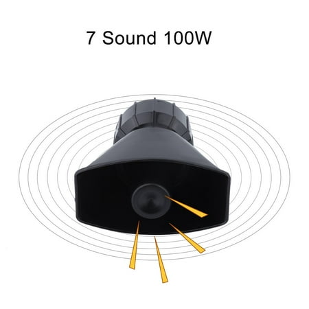Electronic Loud Car Warning Alarm Motorcycle Horn PA Speaker With Microphone