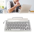 thumbnail image 4 of M Buder Teclado Mecánico Inalámbrico de 83 Teclas con Control de Perilla Teclas Redondas Retro Diseño Ergonómico Plug and Play 3 Modos para Teléfono Laptop Blanco (39.00 cm / 15.35 inches), 4 of 9