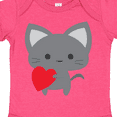 thumbnail image 4 of Inktastic Heart Cat Boys or Girls Baby Bodysuit, 4 of 5