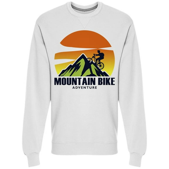 Mountain Bike Sunset Sweatshirt Men -Image by Shutterstock, Male XX-Large