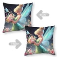 thumbnail image 2 of YOUYONGZHI Tinkerbell Tinker Bell-themed plush velvet Pillow Cover Case Gifts Pillowcase Home Decorative Throw Cushion Birthday Present Fans Lover, 2 of 6