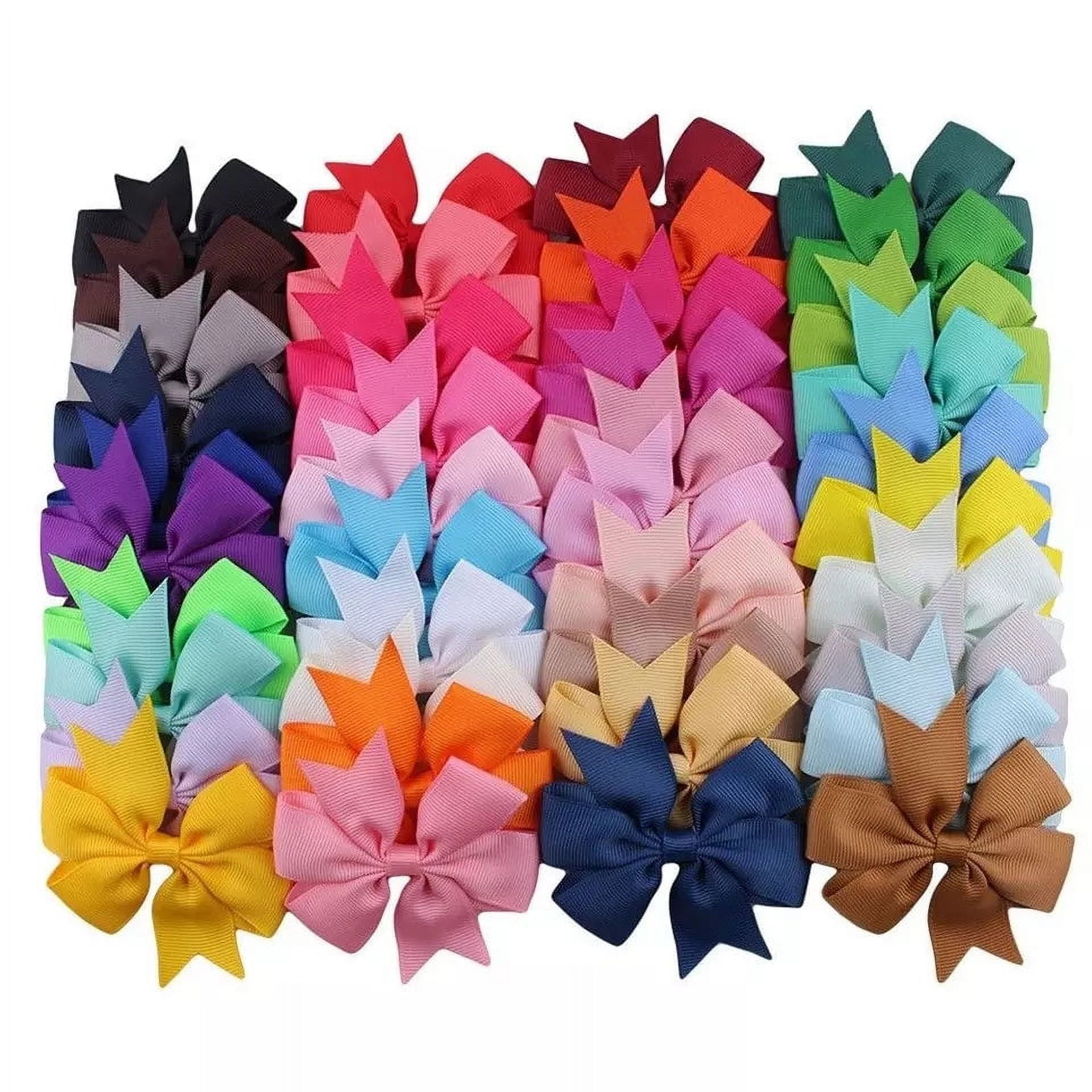 Infant Ribbon Bows Hair Clips, Other, 40 Count