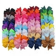 thumbnail image 2 of Infant Ribbon Bows Hair Clips, Other, 40 Count, 2 of 6