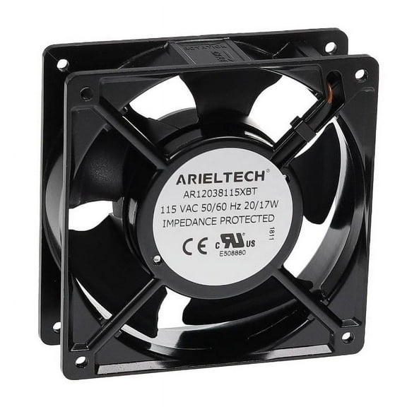 AR12038115XBT AXIAL AC FAN, 120x120x38 115 VAC, 60/50 HZ,  95/89 CFM, Ball Bearing, Terminal