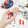 8 Strands 8 Colors Turquoise Beads Strands Dyed Column Mixed Color ...