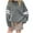 #056-Gray, variant on AUNVITO Kids Fleece Hoodie with Pockets & White Striped Sleeves Boys & Girls 1-14Y Casual Print Pullover Warm Health Cloth