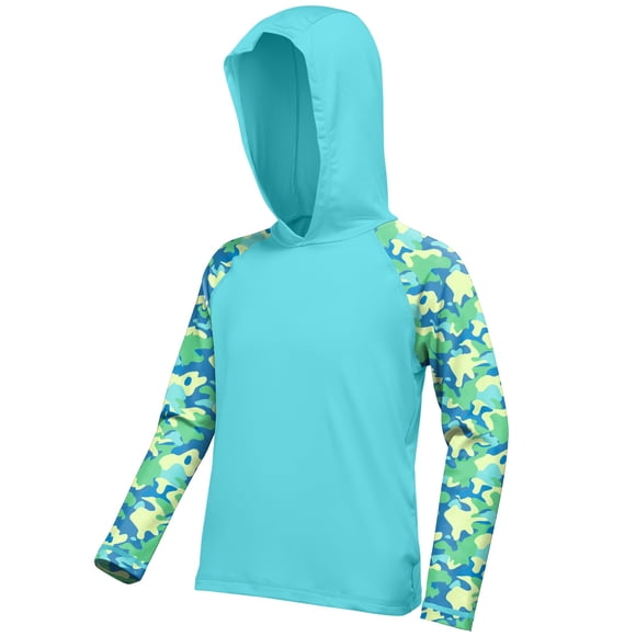 Sudadera con capucha Rash Guard DRONIRING para niños con protección solar UPF 50+