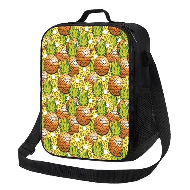 Balery Tropical Summer Fruit Caja de Almuerzo y Bolsa de Almuerzo para Hombres y Mujeres, Bolsa de Almuerzo Reutilizable con Gran Capacidad, Bolsa de Almuerzo Aislada