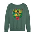 thumbnail image 2 of Teenage Mutant Ninja Turtles - Wreath Burst - Women's French Terry Long Sleeve Pullover, 2 of 4