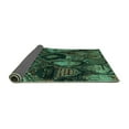 thumbnail image 2 of Ahgly Company Indoor Rectangle Abstract Turquoise Blue Modern Area Rugs, 2' x 3', 2 of 4