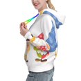thumbnail image 2 of Xecao Autumn Funny Gnomes Pattern Hoodies for Women Sweatshirts Long Sleeve Sweatshirts Pullover Outfits with Pocket-X-Large, 2 of 7