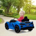 thumbnail image 4 of OUYAWEI 12V Ride On Sports Corvette Electric Car Remote Control LED Lights Music Dark Blue Boys Girls, 4 of 7