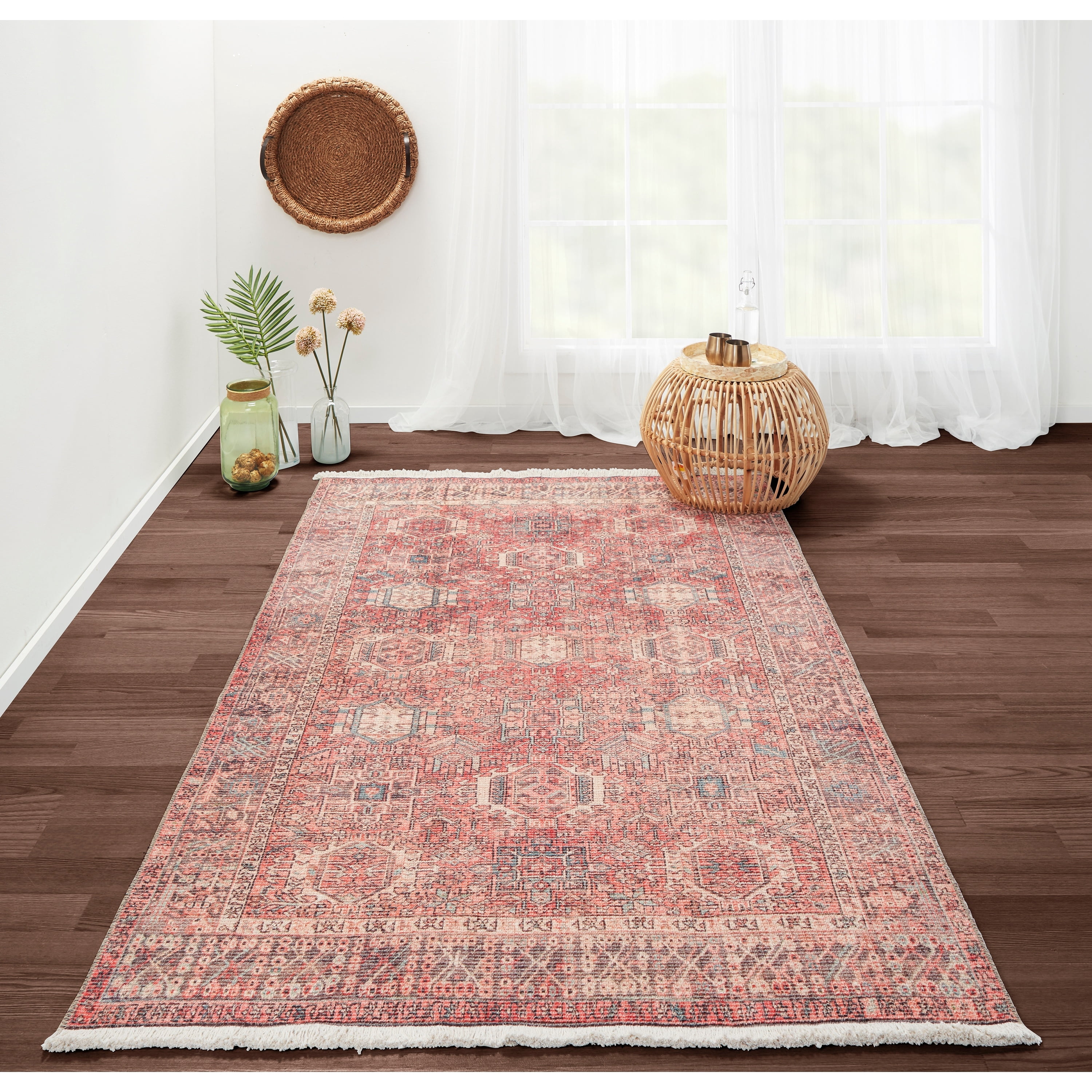 Momeni Helena Oriental Traditional Area Rugs, Red
