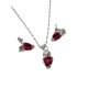 thumbnail image 2 of COLLAR DE BUHO ROJO CON ARETES DE PLATA, 2 of 4