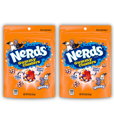 Nerds Spooky Gummy Clusters, Halloween Gummy Candies, 8 Oz Treat Resealable Pouch