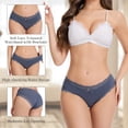 thumbnail image 2 of MecTo Lace Underwear for Women 6 Pack, Hipster Panties Soft Breathable Cheeky Bikini S-XL, 2 of 7