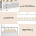 thumbnail image 5 of Giantex Twin Size Wooden Slats Daybed Frame, Sturdy Sofa Support Platform W/Rails and Full Wooden Slats Support, Home Furniture for Bedroom Living Room, White, 5 of 8