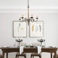 thumbnail image 5 of LNC 6 Lights Retro-white Shabby-Chic French Country Chandeliers, 5 of 12
