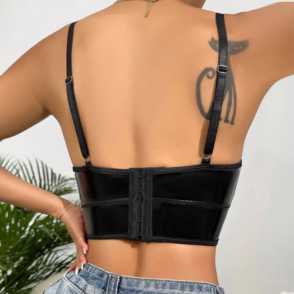pu bralette