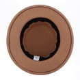 thumbnail image 6 of Vintage Fedora Hat Wide Brim Felt Hat Men Wedding Winter Trilby Hat Khaki, 6 of 8