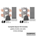 thumbnail image 5 of Mercruiser Set of 2 Dry Joint 3” Spacers with Riser Extension Kit - Replaces 864929A1, 864929A3, V6, V8 4.3L, 5.0L, 5.7L & 6.2L engines with 7 Degree Elbow - 3 inch Dry Joint Spacers by FASWORX, 5 of 7