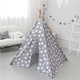 thumbnail image 4 of Wosthever Tienda de juegos para niños, juguete interactivo para niños de jardín de infantes decorativo para interiores, decoración portátil, carpas Raya gris, 4 of 6